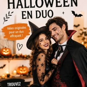 Deux enfants déguisés en super-héros pour Halloween.