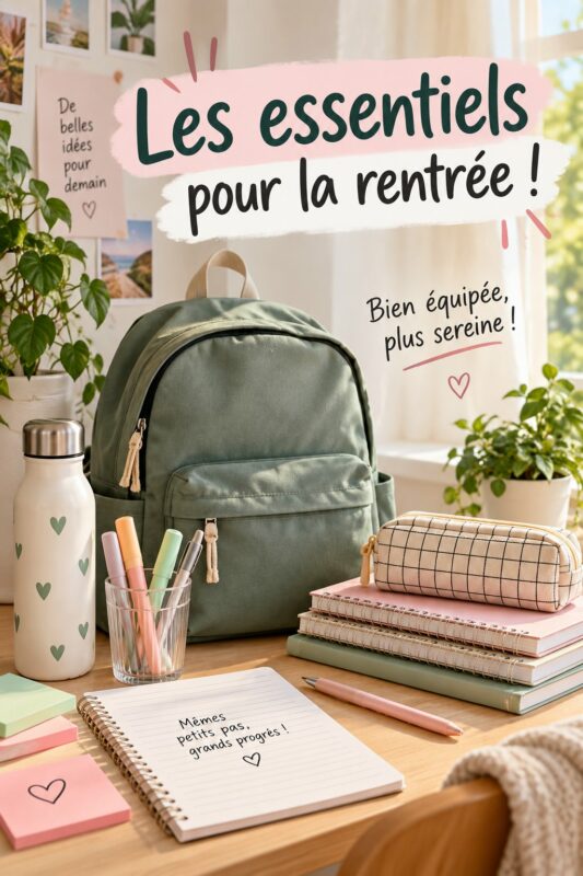 Enfant souriant avec son sac à dos prêt pour la rentrée