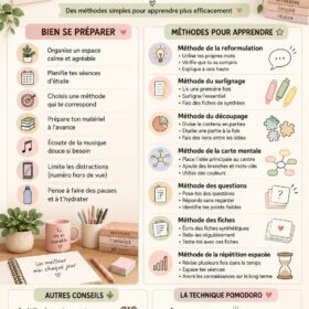 Un étudiant concentré dans un environnement d'étude agréable, illustrant les techniques d'étude intelligentes