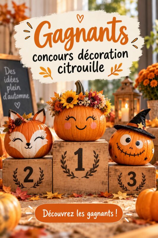 Concours de décoration de citrouilles avec des créations originales et colorées