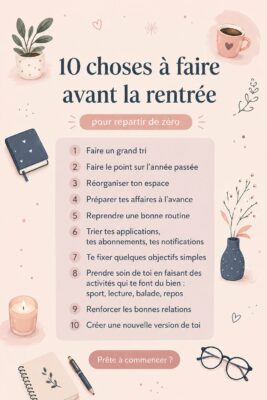 Famille réunie autour d'une table avec des fournitures scolaires pour préparer la rentrée