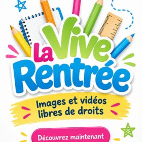 Une belle image symbolisant la rentrée avec des enfants souriants portant des sacs à dos.