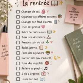 Famille se réunissant autour d'une table pour discuter des objectifs de rentrée