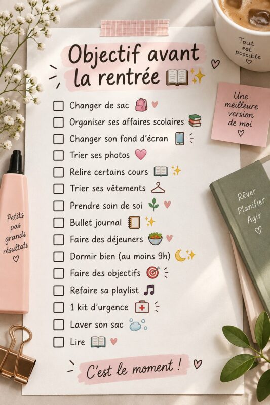 Famille se réunissant autour d'une table pour discuter des objectifs de rentrée