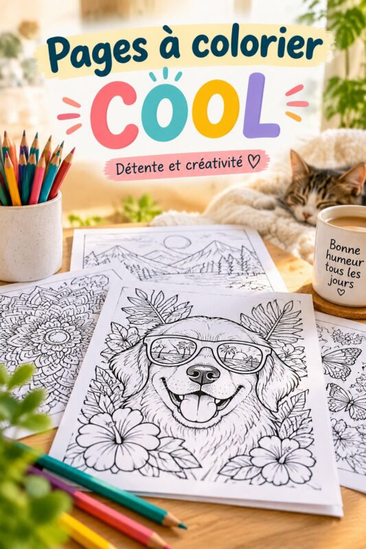 Une collection colorée de pages à colorier pour enfants