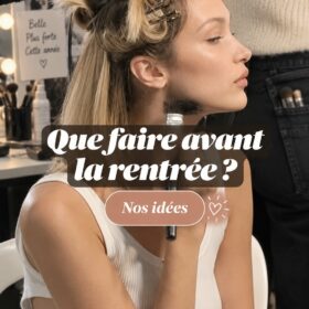 Famille souriante réalisant des préparatifs pour la rentrée scolaire