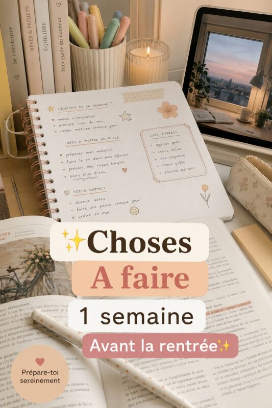 Famille préparant la rentrée scolaire avec des fournitures scolaires.