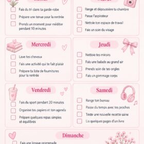 Femme utilisant des produits de soins de la peau pour briller avant la rentrée.