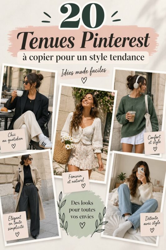 Une sélection de tenues tendance pour s'inspirer au quotidien.